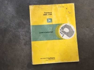 Onderhoudsboekje John Deere 3050/3350