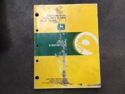 Onderhoudsboekje John Deere 8100/8200/8300/8400