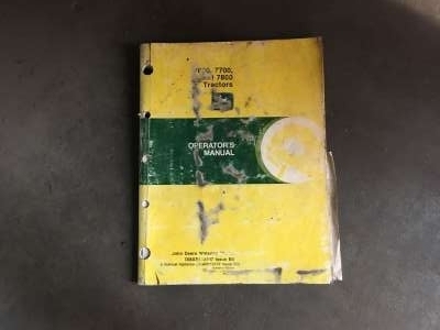 Gebruiks-handleiding John Deere 7600/7700/7800 