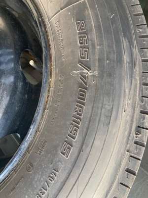 Wiel met band van FULDA 265/70R19,5